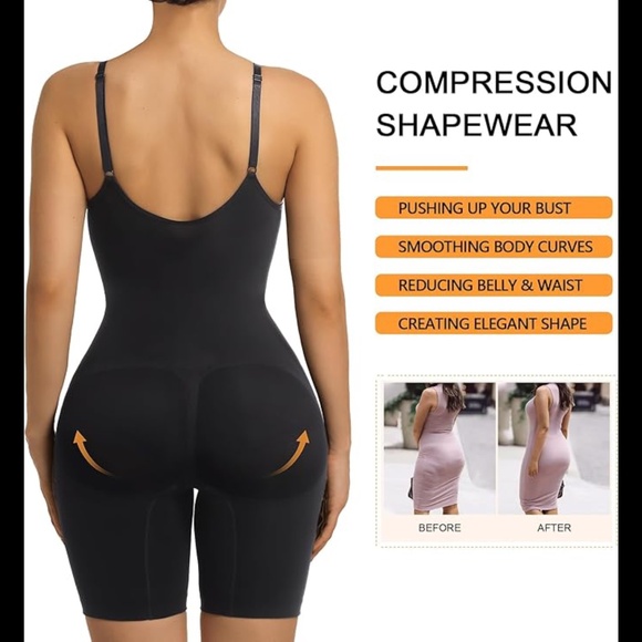 Women's Built in Bra Tummy Control Full Body Shapewear - Picture 4 of 9